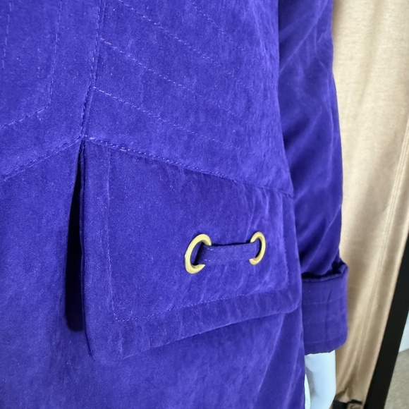 Studio Works Hooded Jacket Coat with Removal Hood with Fur Trim size S - Picture 9 of 14